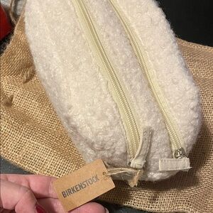 Birkenstock Off-White Textured Cosmetic Bag OS